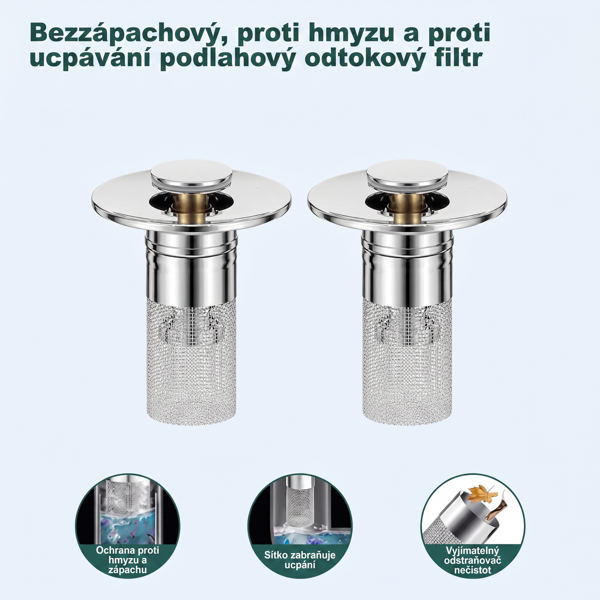 👑 Ostatni dzień promocji: 49% zniżki 👑 Wyskakujący filtr odpływowy do zlewu -- 🛀 Eliminuje nieprzyjemny zapach i zapobiega zatorom