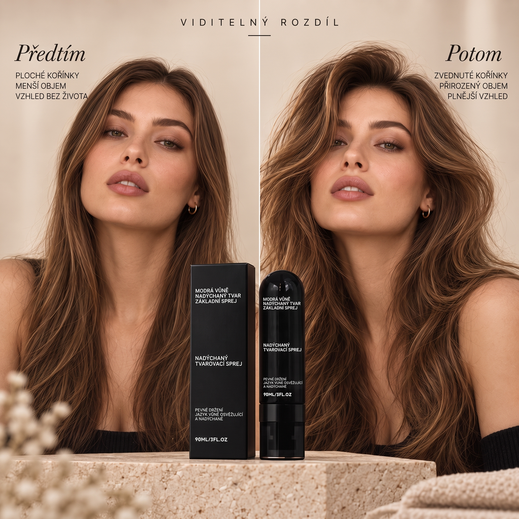 Vitalisys® Spray modelujący zwiększający objętość włosów Fluffy Hair – Lekki spray zwiększający objętość u nasady i zapewniający naturalny ruch o brzoskwiniowym zapachu 💖