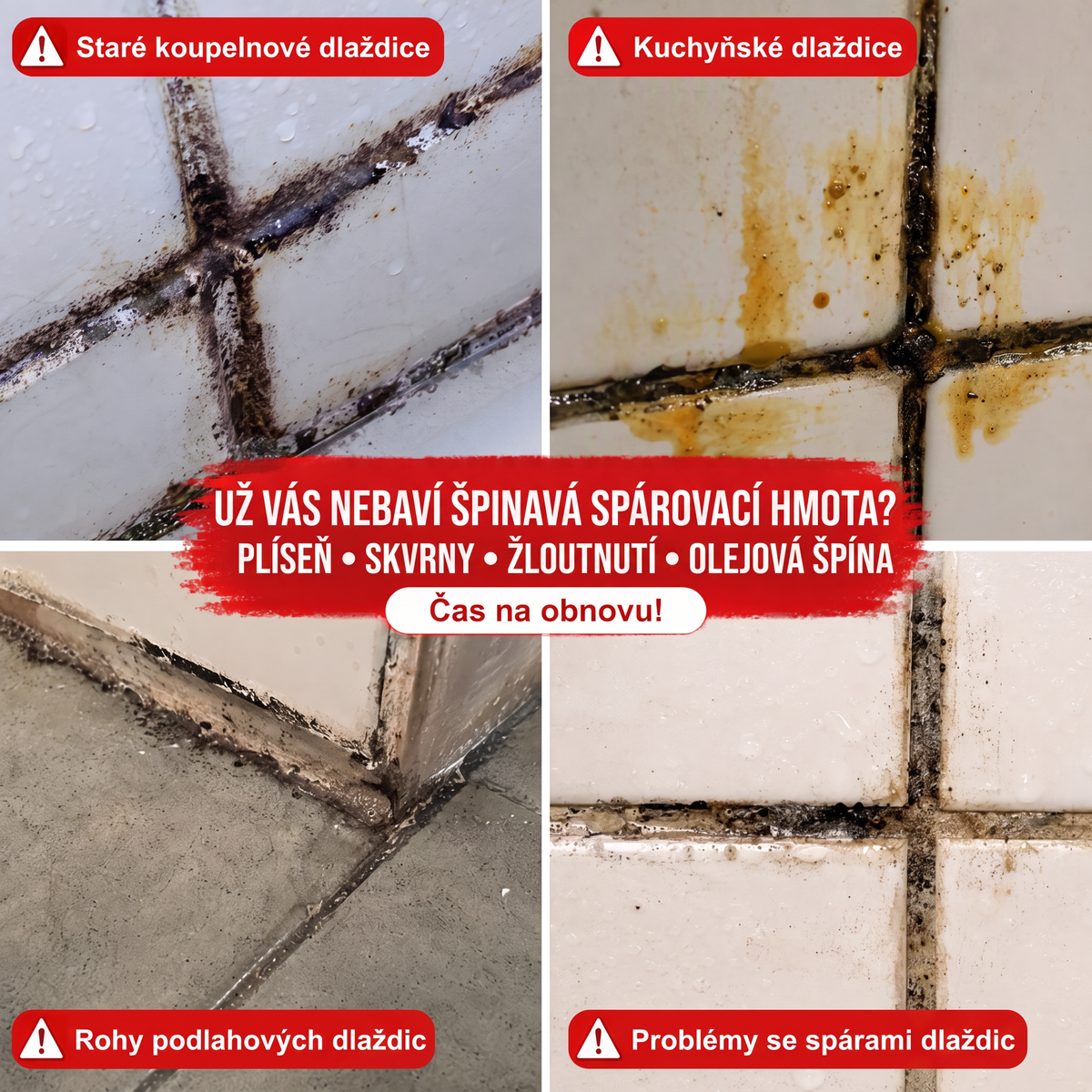 🔥🔥 PKNEW® Protiplísňový a voděodolný fix / štěteček na spáry keramických dlaždic! 🖌️