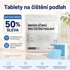 PKNEW® Tabletki czyszczące do podłóg – Uniwersalny środek czyszczący do powierzchni drewnianych, laminowanych i płytek, a także ścian pojazdów kempingowych, działanie antybakteryjne i dezodoryzujące 🌷