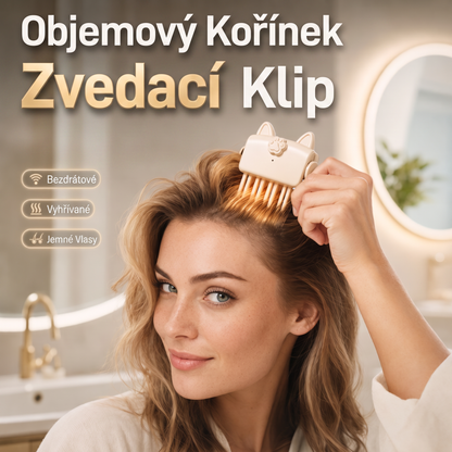 Přes 48 tis. prodaných kusů 💇 Bezdrátový vyhřívaný skřipec pro zvětšení objemu u kořínků, přenosný stylingový nástroj na cesty pro jemné a zplihlé vlasy 💧