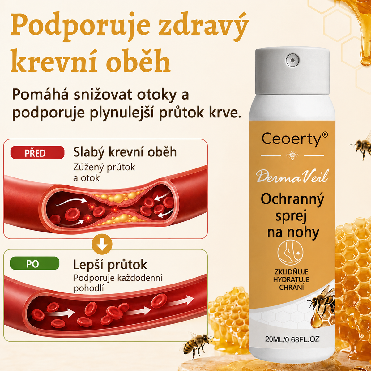 Ceoerty® DermaVeil ochronny spray do stóp