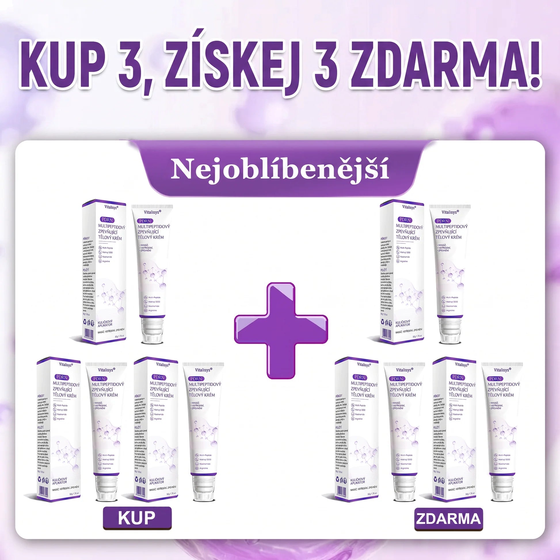 6 balení — Koupíte 3 dostanete 3 zdarma