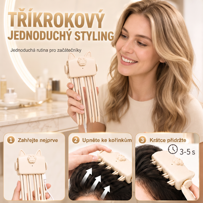 Přes 48 tis. prodaných kusů 💇 Bezdrátový vyhřívaný skřipec pro zvětšení objemu u kořínků, přenosný stylingový nástroj na cesty pro jemné a zplihlé vlasy 💧