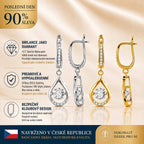 🌈🌈 DZISIAJ 90% RABATU ✨: 1-karatowe „tańczące” kolczyki z moissanitem – czysty komfort i blask srebra S925, na który zasługujesz 💎