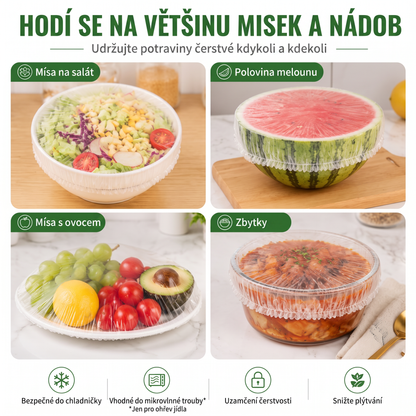 PKNEW® Elastic Food Covers for Bowls & Plates 👑 – Stretchable Kitchen Covers for Leftovers, Fruits, Vegetables & Everyday Food Storage 💎