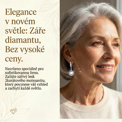 🌈🌈 DNES SLEVA 90 %✨: 1karátové „tančící“ náušnice z moissanitu – čistý komfort a třpyt stříbra S925, který si zasloužíte 💎