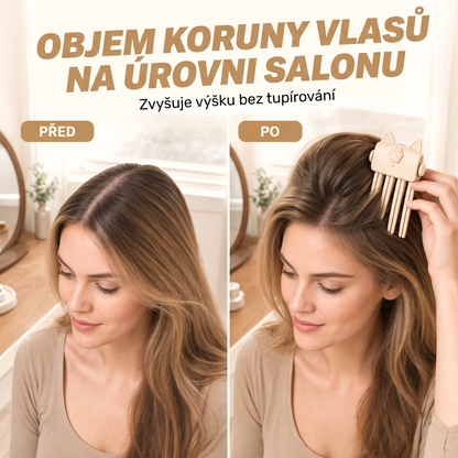Přes 48 tis. prodaných kusů 💇 Bezdrátový vyhřívaný skřipec pro zvětšení objemu u kořínků, přenosný stylingový nástroj na cesty pro jemné a zplihlé vlasy 💧