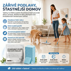 PKNEW® Tabletki czyszczące do podłóg – Uniwersalny środek czyszczący do powierzchni drewnianych, laminowanych i płytek, a także ścian pojazdów kempingowych, działanie antybakteryjne i dezodoryzujące 🌷