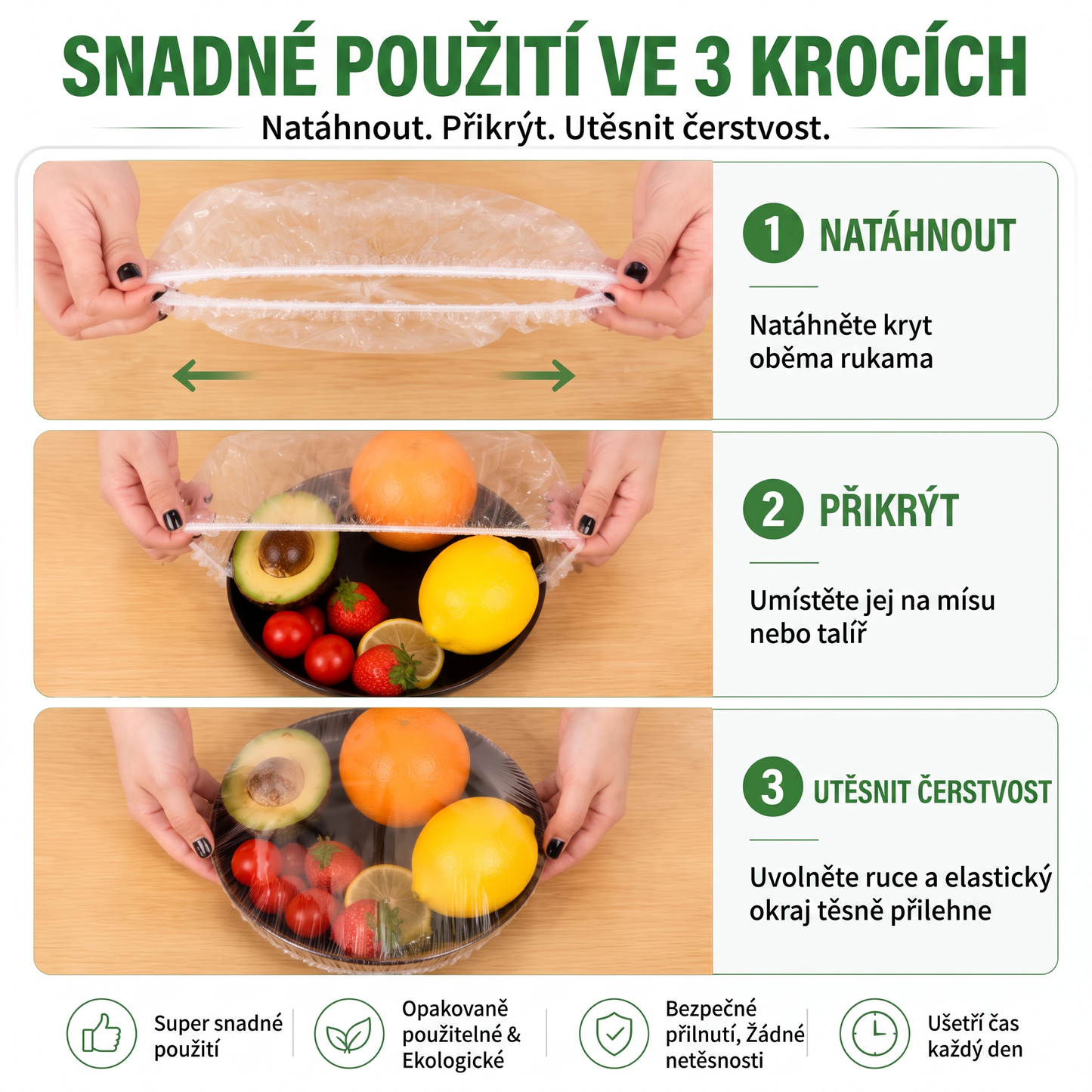 PKNEW® Elastic Food Covers for Bowls & Plates 👑 – Stretchable Kitchen Covers for Leftovers, Fruits, Vegetables & Everyday Food Storage 💎