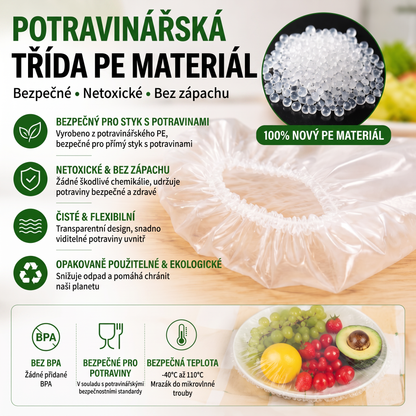 PKNEW® Elastic Food Covers for Bowls & Plates 👑 – Stretchable Kitchen Covers for Leftovers, Fruits, Vegetables & Everyday Food Storage 💎
