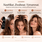 Vitalisys® Spray modelujący zwiększający objętość włosów Fluffy Hair – Lekki spray zwiększający objętość u nasady i zapewniający naturalny ruch o brzoskwiniowym zapachu 💖
