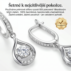 🌈🌈 DZISIAJ 90% RABATU ✨: 1-karatowe „tańczące” kolczyki z moissanitem – czysty komfort i blask srebra S925, na który zasługujesz 💎