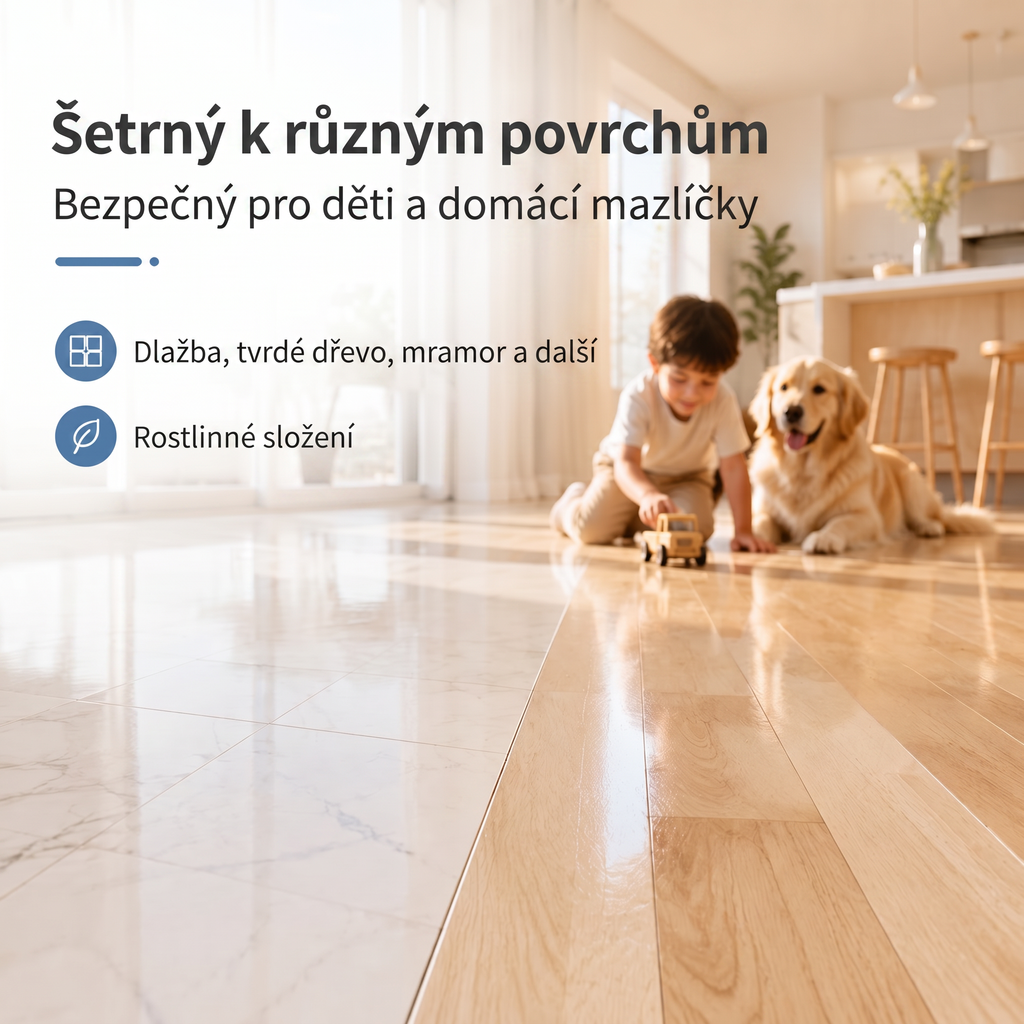 PKNEW® Tabletki czyszczące do podłóg – Uniwersalny środek czyszczący do powierzchni drewnianych, laminowanych i płytek, a także ścian pojazdów kempingowych, działanie antybakteryjne i dezodoryzujące 🌷