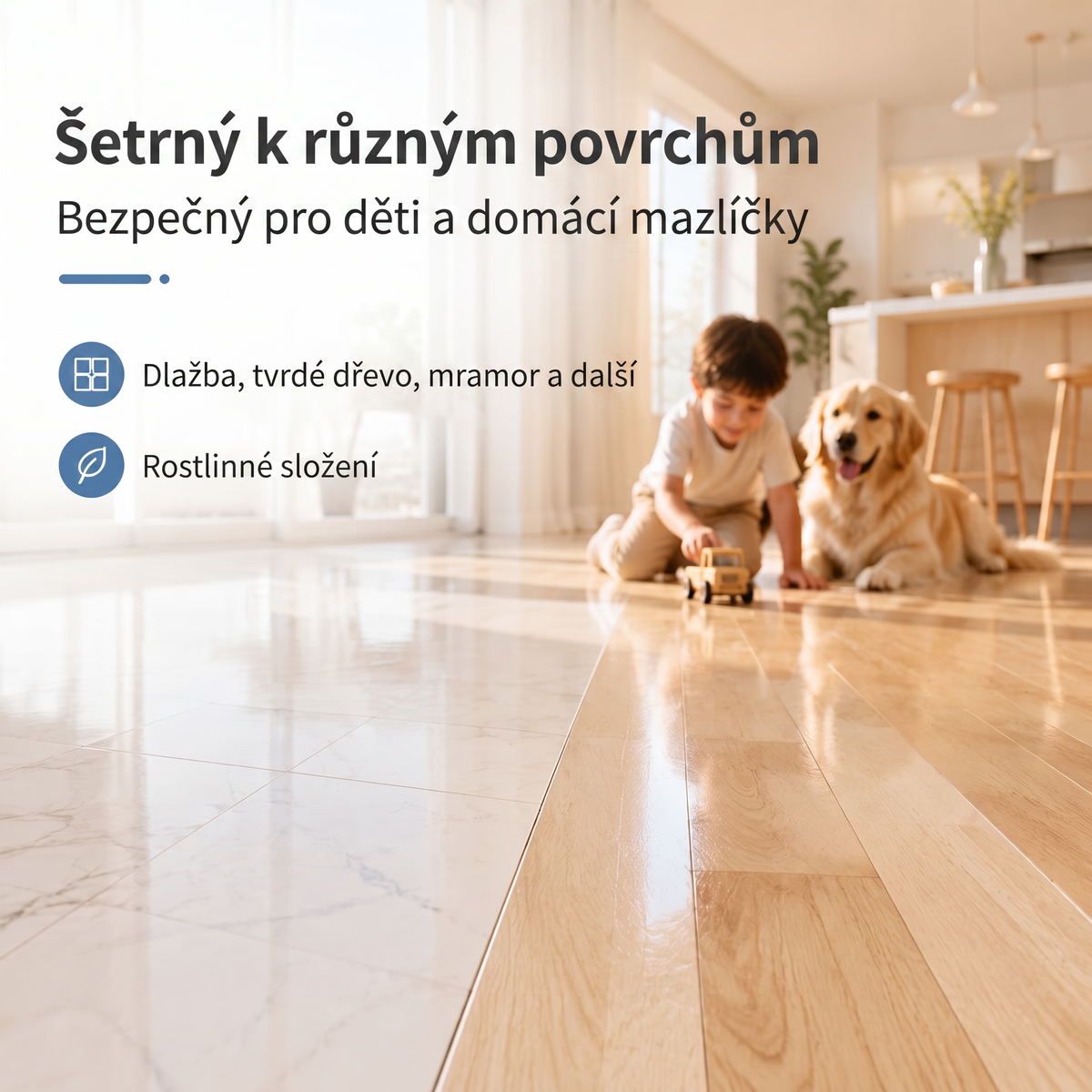 PKNEW® Čisticí tablety na podlahy – Univerzální čistič pro dřevěné, laminátové a dlaždicové povrchy i stěny obytných vozů, antibakteriální a deodorační péče 🌷