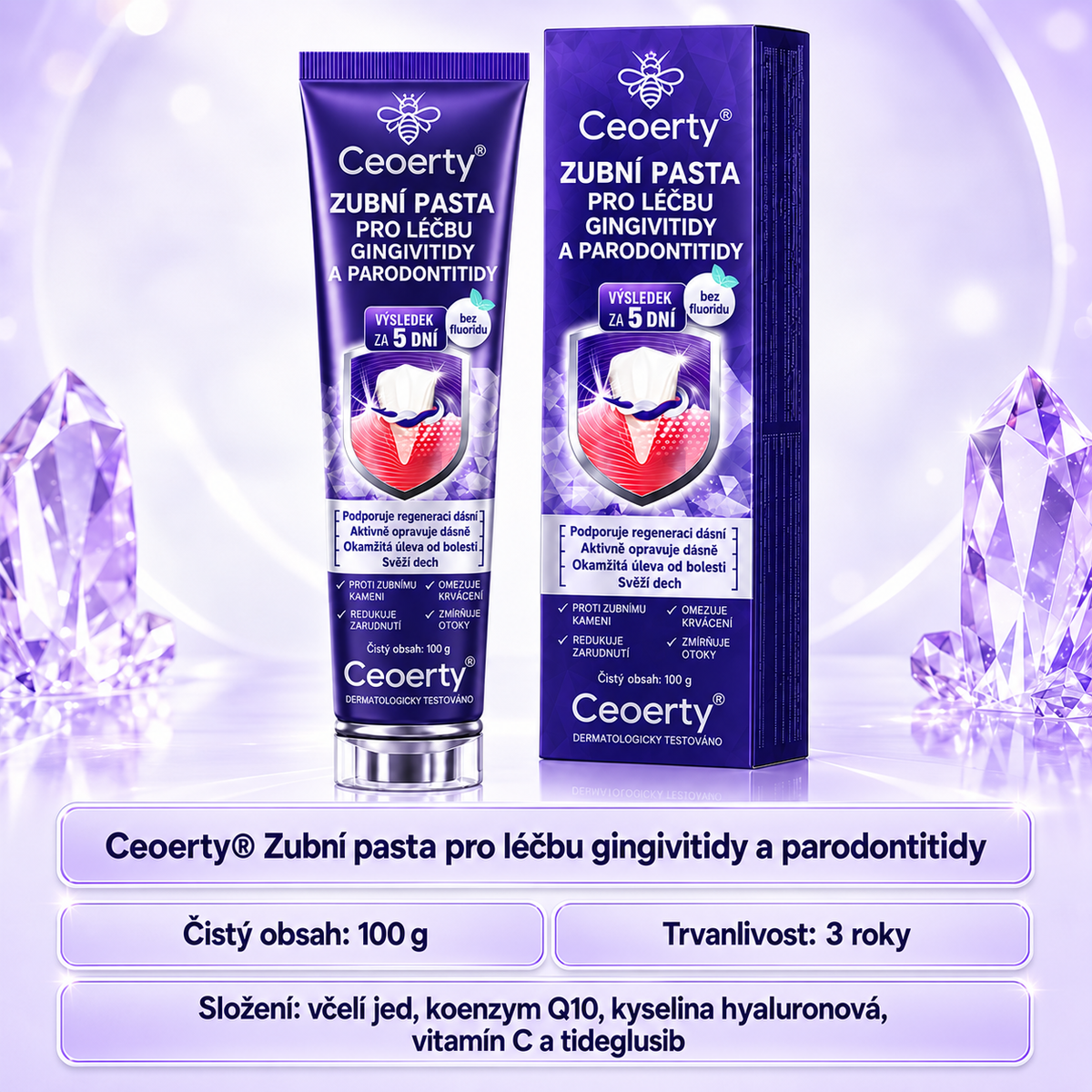 Pasta do zębów Ceoerty®🦷 do leczenia stanów zapalnych dziąseł i przyzębia