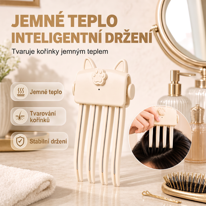 Přes 48 tis. prodaných kusů 💇 Bezdrátový vyhřívaný skřipec pro zvětšení objemu u kořínků, přenosný stylingový nástroj na cesty pro jemné a zplihlé vlasy 💧