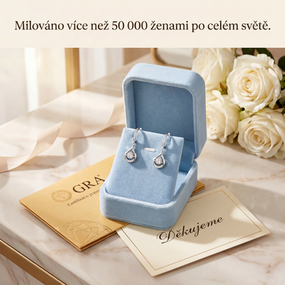 🌈🌈 DNES SLEVA 90 %✨: 1karátové „tančící“ náušnice z moissanitu – čistý komfort a třpyt stříbra S925, který si zasloužíte 💎
