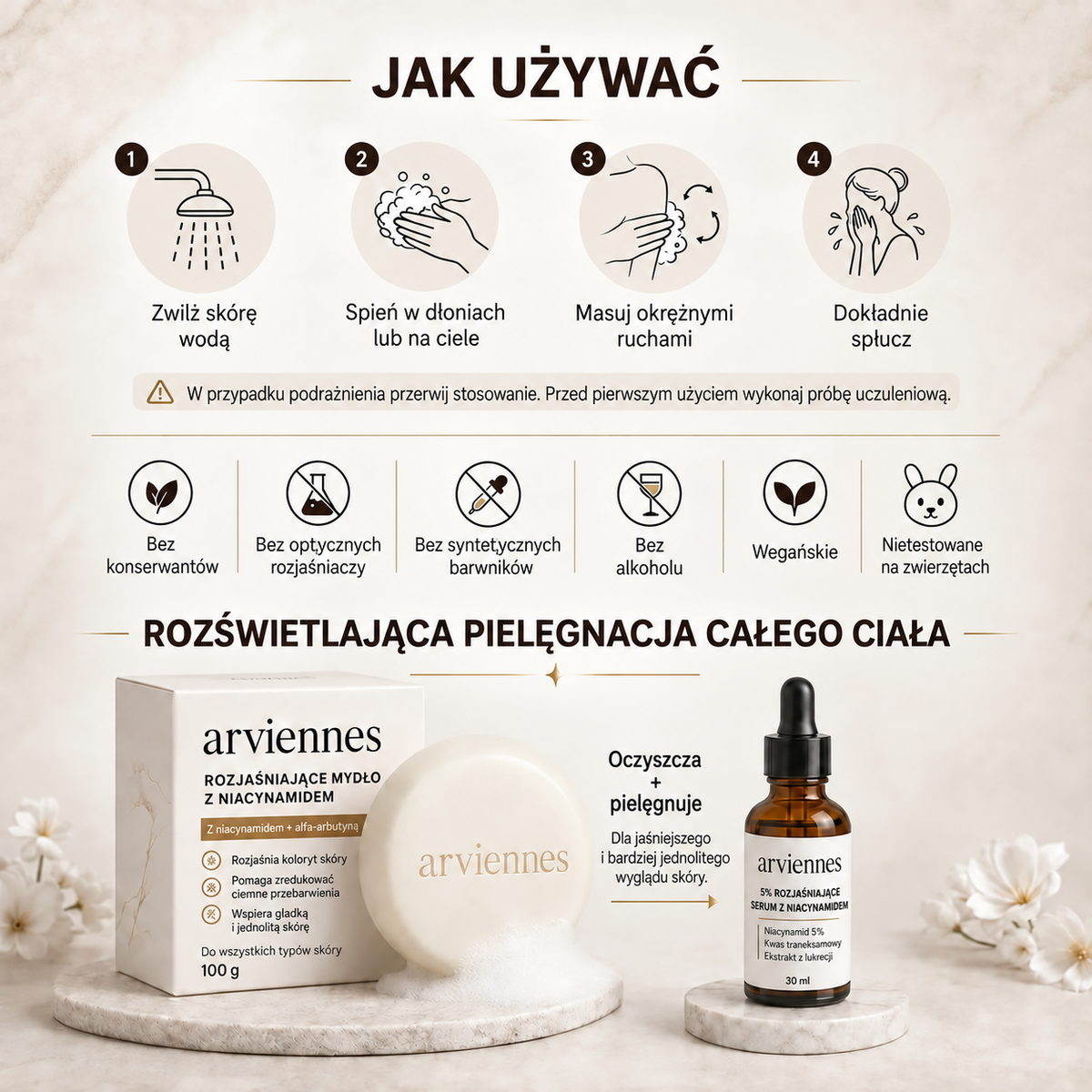 PL🥭Mydło z niacynamidem rozjaśniające skórę – na ostudę, ciemne plamy i piegi